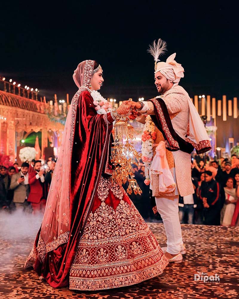 Srinidhi Shetty turns regal in red embellished lehenga choli